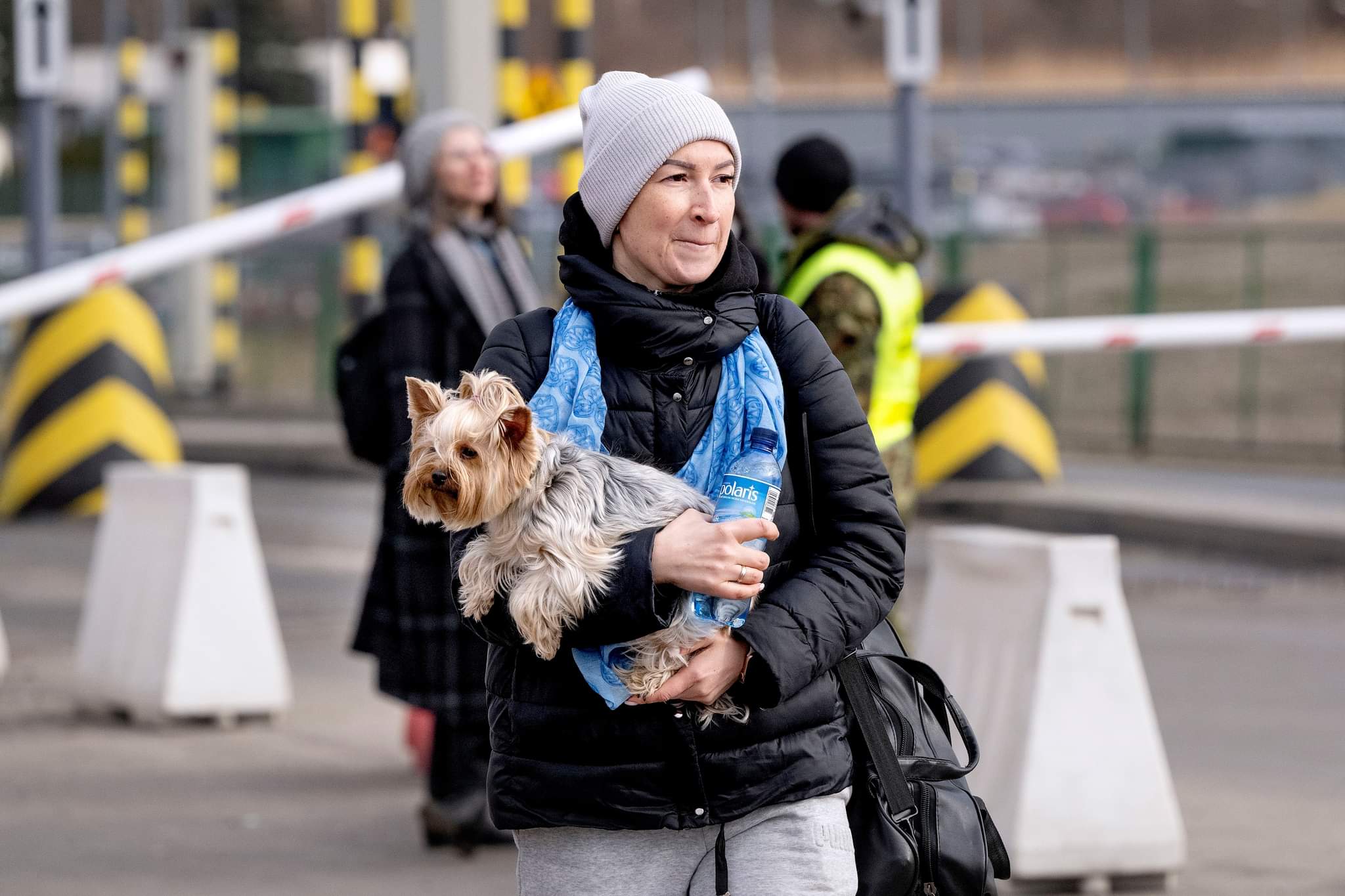 Folk på flugt med deres kæledyr