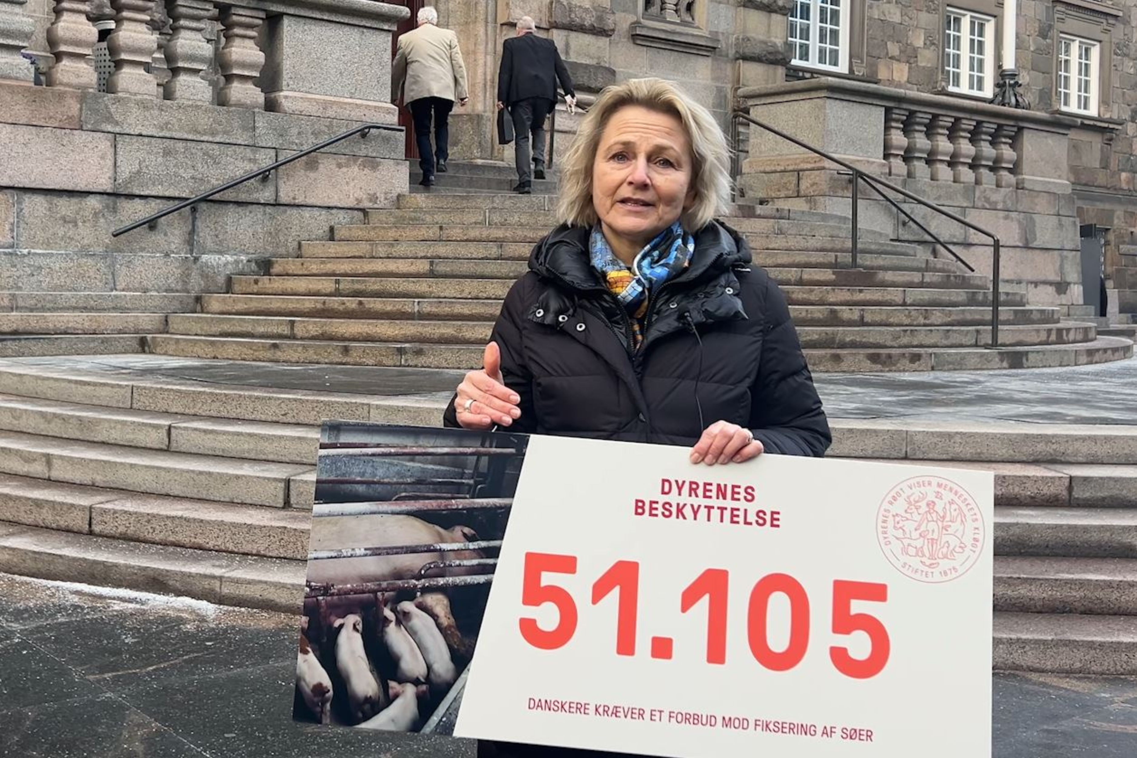 Dyrenes Beskyttelses direktør, Britta Riis, på Christiansborg