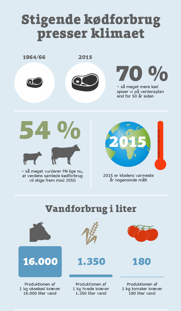 Grafik: Kød er et stigende problem