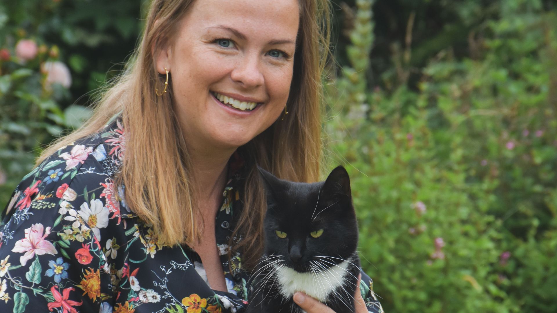 Foto: Cathrine Cocks Jeanette Varberg med sin kat