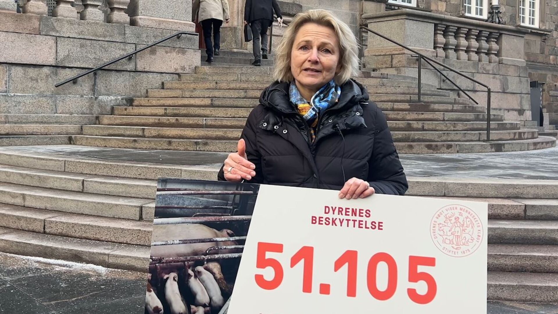 Dyrenes Beskyttelses direktør, Britta Riis, på Christiansborg