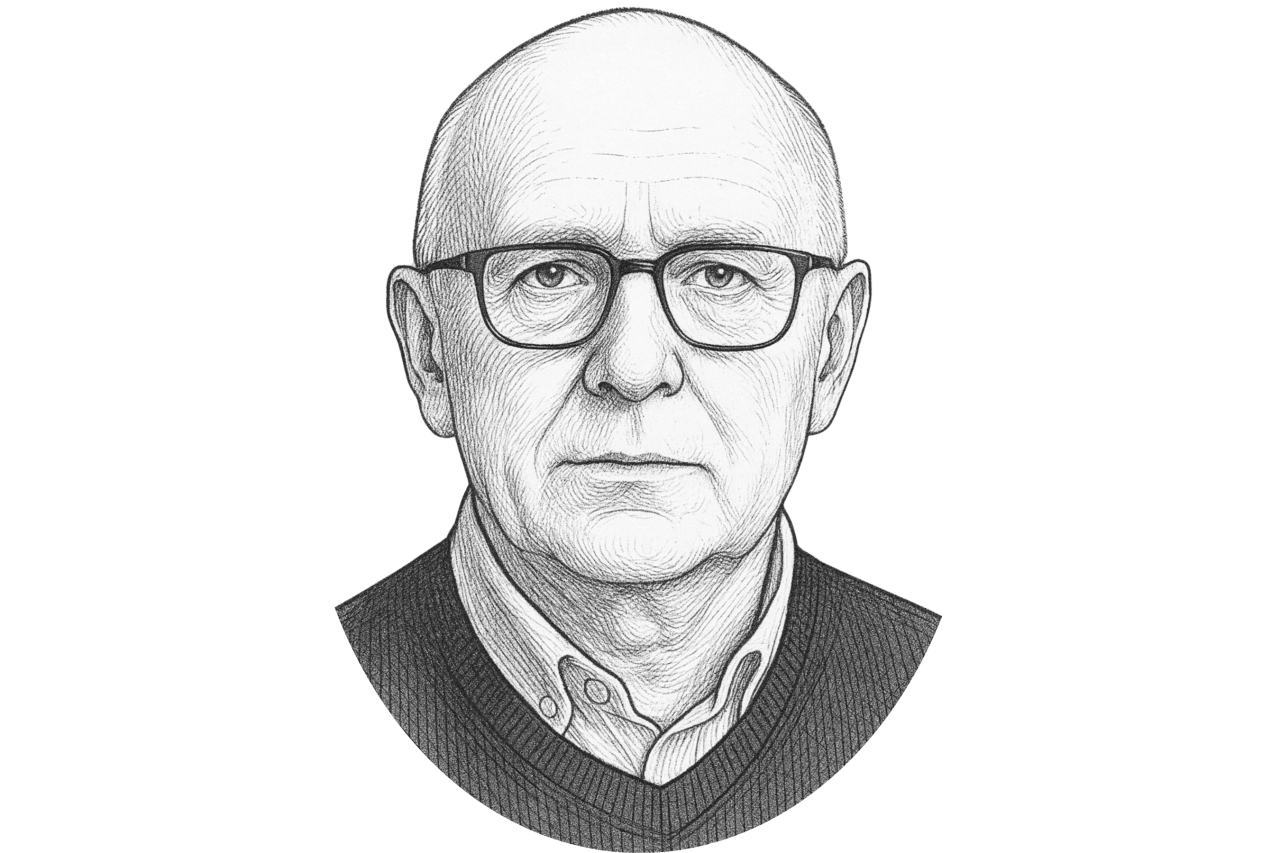 AI-generet stregtegning af Gorm Vølver