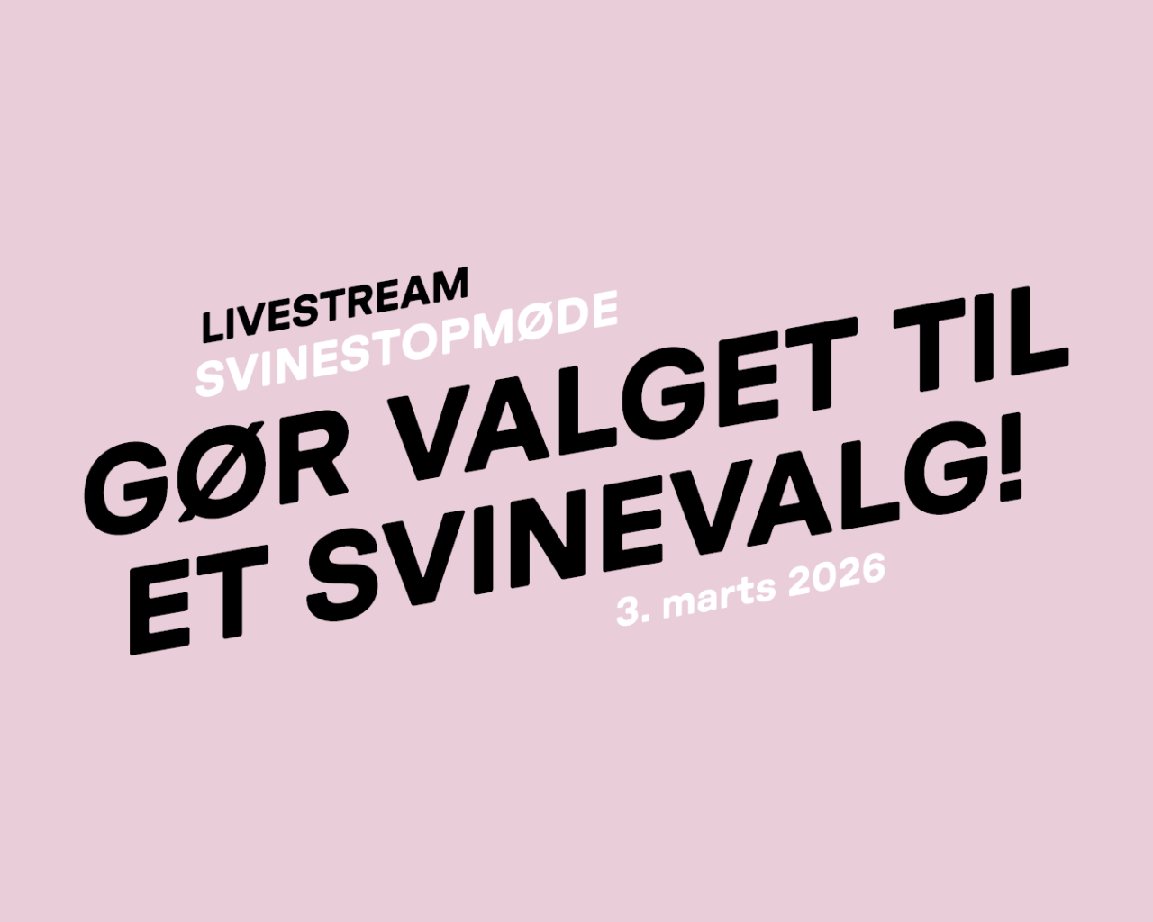 Gør valget til et svinevalg grafik