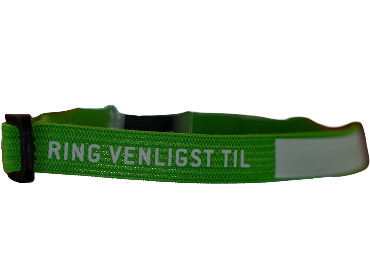 Sådan ser det grønne halsbånd ud